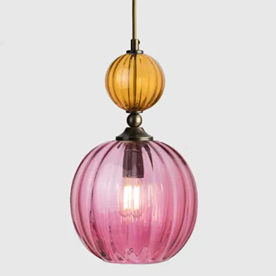 PrismGlow Glass Pendant Light – Scandinavian Ceiling Lamp | Coloured Glass Lighting | Contemporary Interior Accent