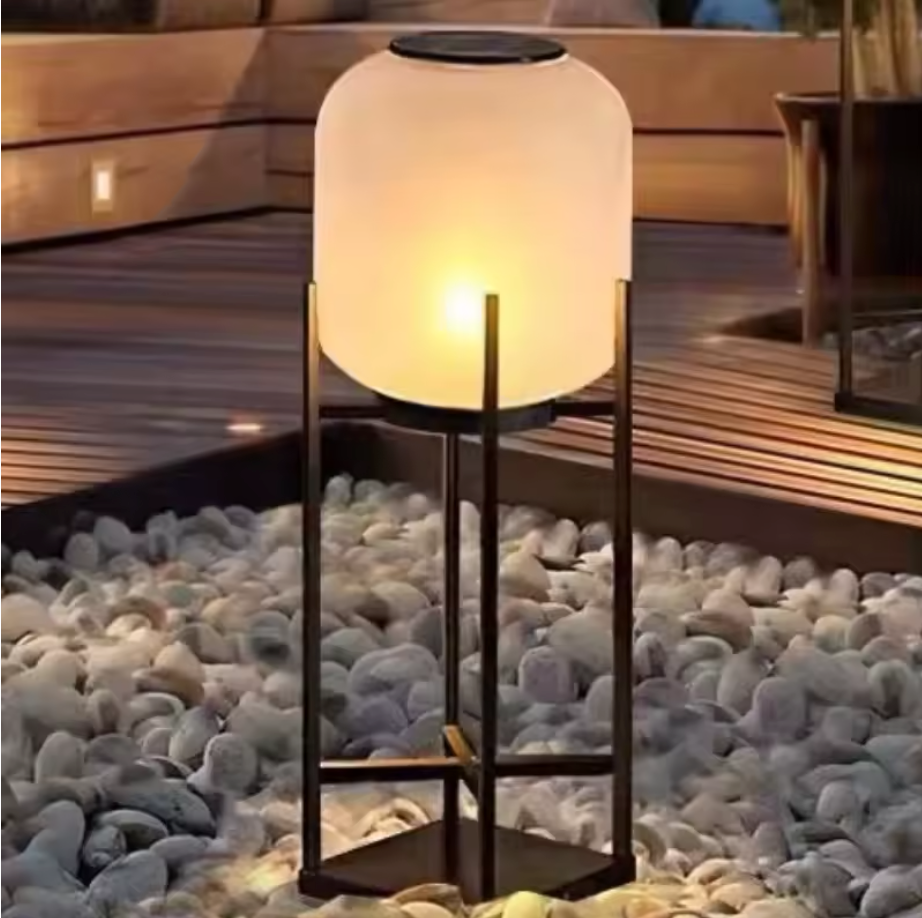 Solar Floor Lantern – Outdoor Solar Lamp | Weatherproof Garden & Patio Lighting