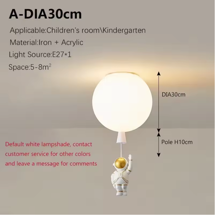 Fateh Astronaut LED Ceiling Light – Modern Moon Inspired Ceiling Lamp | Creative Space-Themed Interior Lighting