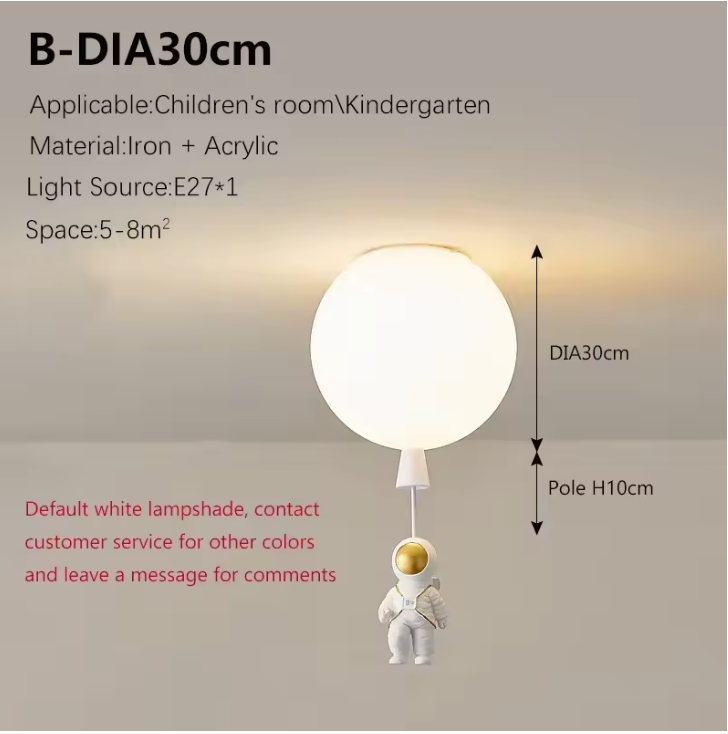 Fateh Astronaut LED Ceiling Light – Modern Moon Inspired Ceiling Lamp | Creative Space-Themed Interior Lighting