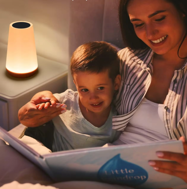 AuraNest Rechargeable Mood Lamp – Portable Touch LED Light | Modern Ambient Lighting