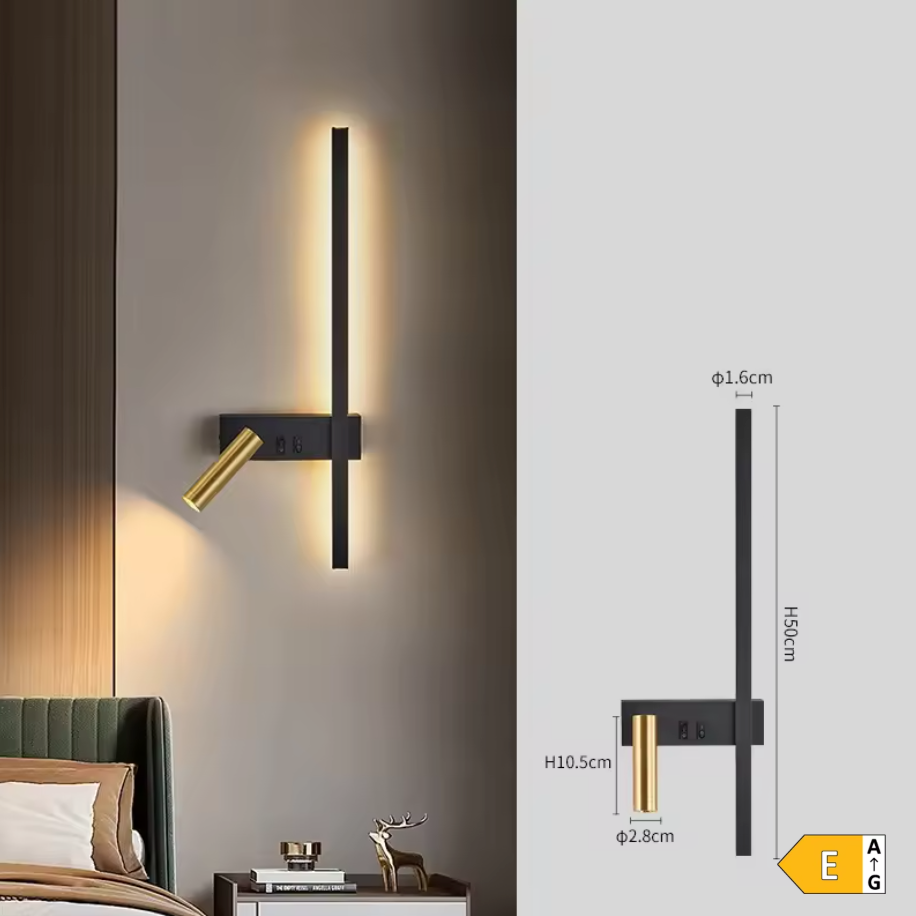 NordAura Dual Wall Light – Scandinavian Up & Down Wall Lamp | Modern Ambient Lighting | Minimalist Interior Design