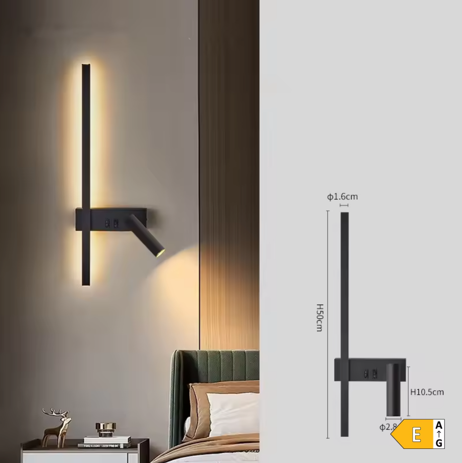 NordAura Dual Wall Light – Scandinavian Up & Down Wall Lamp | Modern Ambient Lighting | Minimalist Interior Design