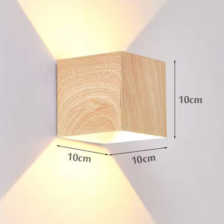 Nordwood Glow Wall Light – Wooden LED Wall Lamp | Scandinavian Up & Down Lighting | Japandi Interior Design