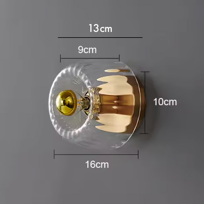 Nordica Bauhaus Wall Light – Scandinavian Glass Wall Lamp | Modern Ambient Lighting | Timeless Interior Elegance