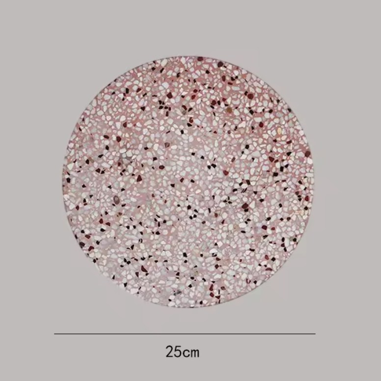 Nordic Terrazzo Wall Light – Scandinavian Marble Wall Lamp | Modern Hallway Lighting | Minimalist Interior Elegance