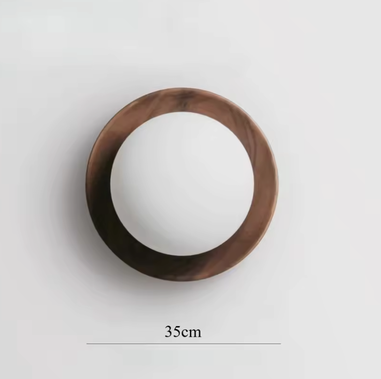 Nordic Timber Wall Light – White Glass & Wood Wall Lamp | Scandinavian Interior Lighting | Minimalist Home Décor