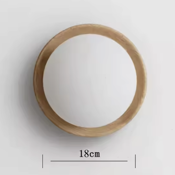 Nordic Timber Wall Light – White Glass & Wood Wall Lamp | Scandinavian Interior Lighting | Minimalist Home Décor