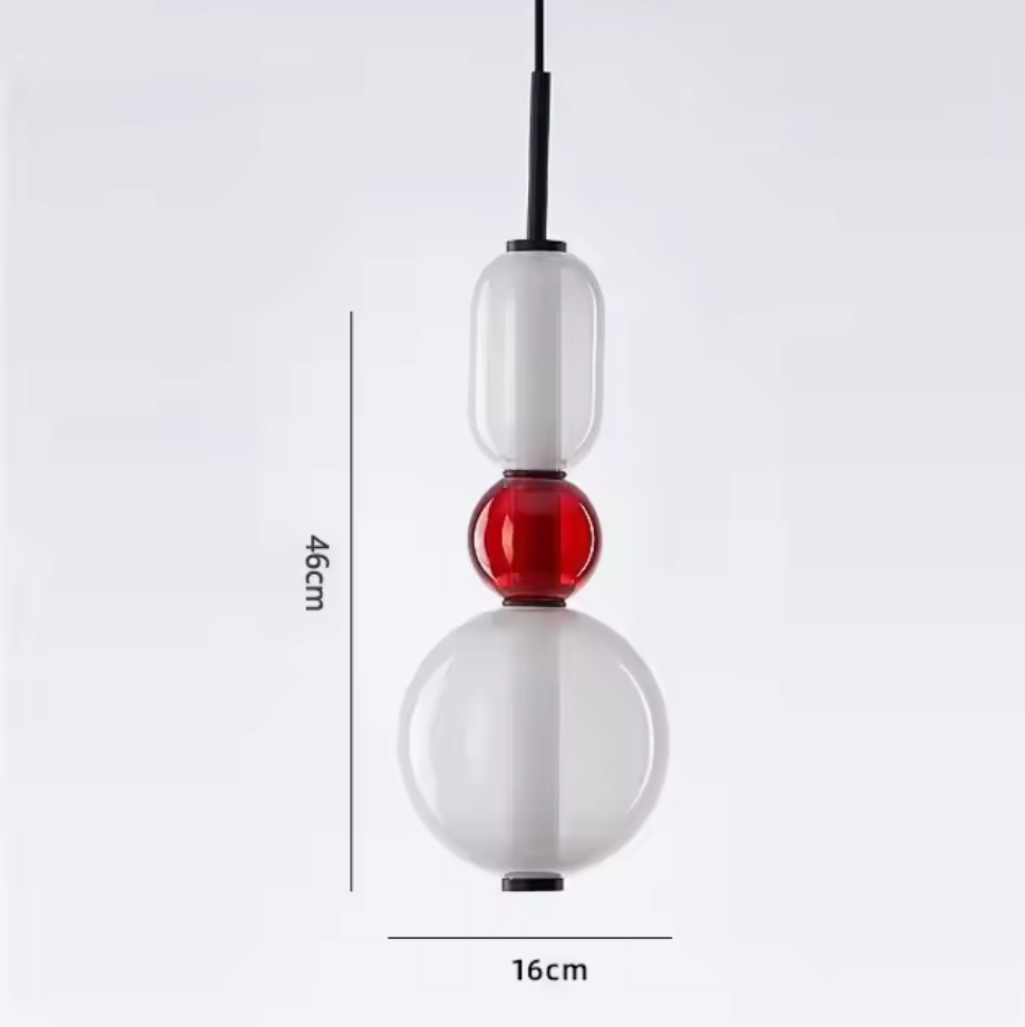 Candied Glass Pendant Light – Colourful Modern Hanging Lamp | Artistic Contemporary Ceiling Lighting