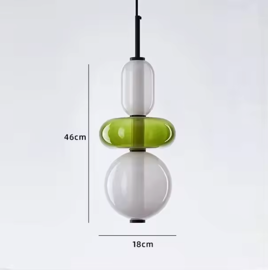 Candied Glass Pendant Light – Colourful Modern Hanging Lamp | Artistic Contemporary Ceiling Lighting