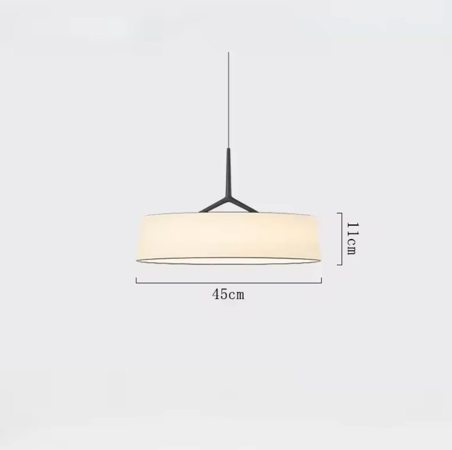 LunaWeave Pendant Light – Minimalist Fabric Ceiling Lamp | Contemporary LED Ambient Lighting