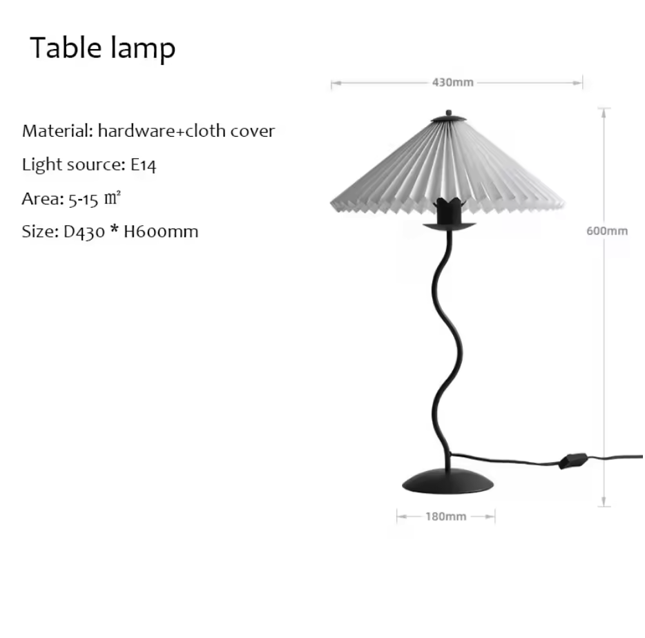 Forma Wave Table Lamp – Sculptural Designer Lighting | Contemporary Statement Piece