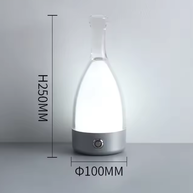 VinoGlow Rechargeable Table Lamp – Decorative Bottle Light | Dimmable Ambient LED Design