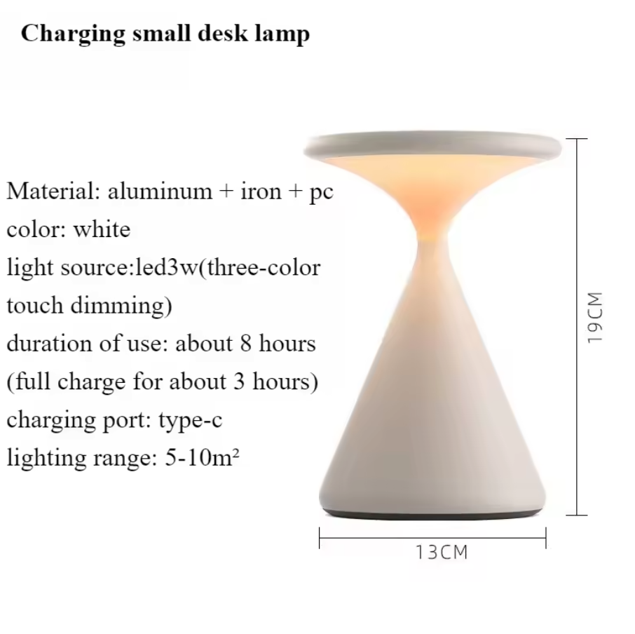 Lunare Rechargeable Table Lamp – Cordless Ambient Lighting | Premium Dimmable LED Design
