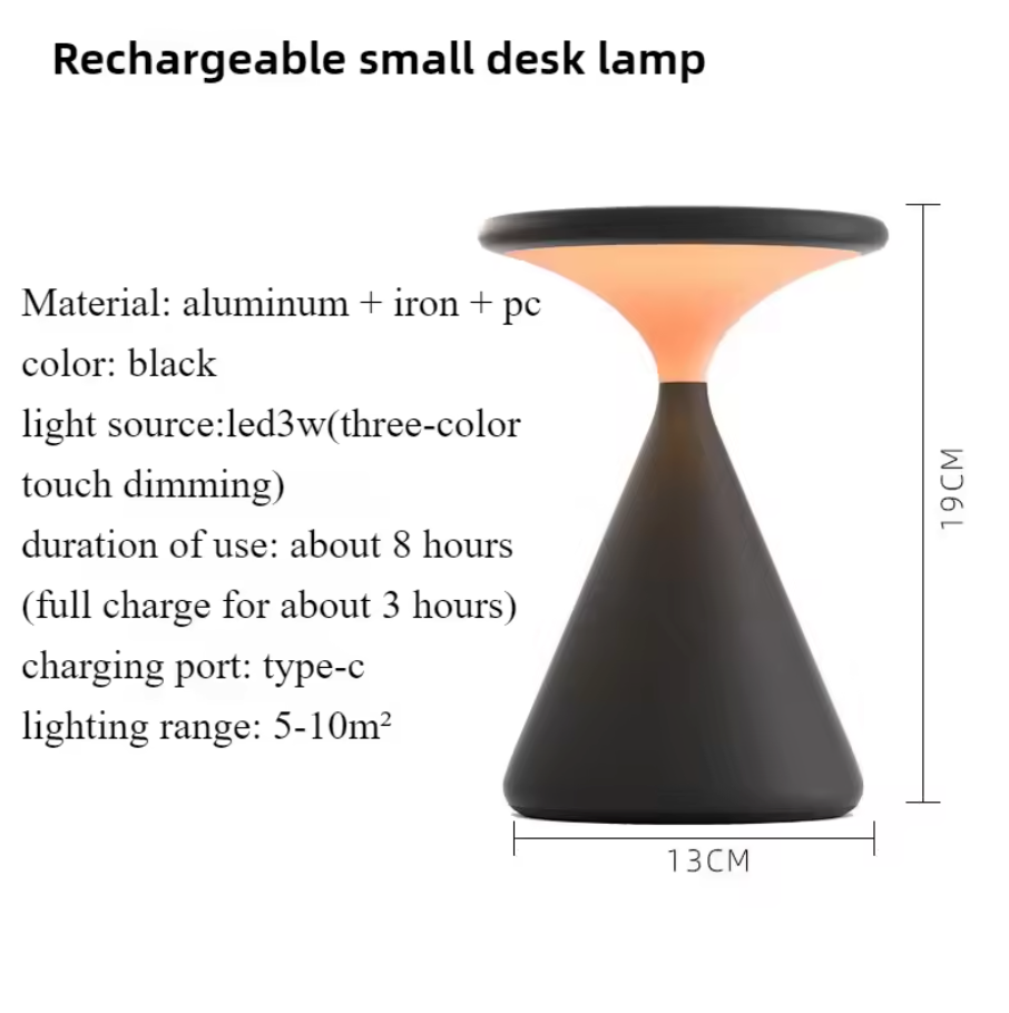 Lunare Rechargeable Table Lamp – Cordless Ambient Lighting | Premium Dimmable LED Design