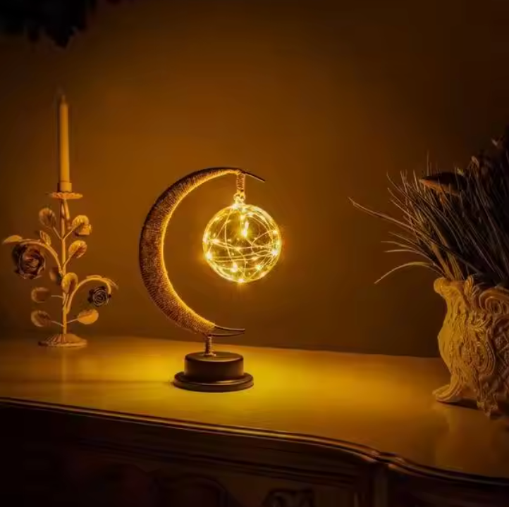 Enchanted Moon Lamp – Celestial Beauty with Magical Ambient Lighting