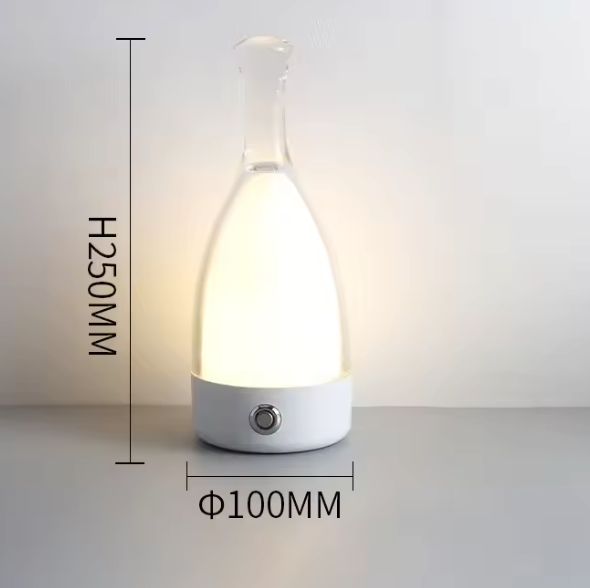 Rechargeable Wine Bottle Night Light – Decorative LED Table Lamp with Touch Control