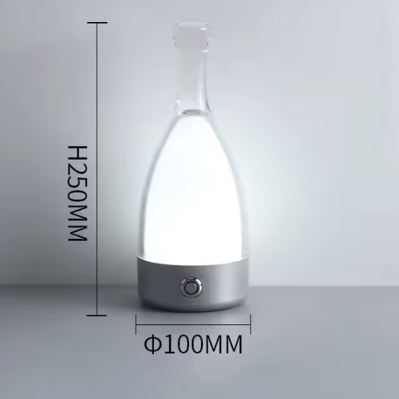 Rechargeable Wine Bottle Night Light – Decorative LED Table Lamp with Touch Control