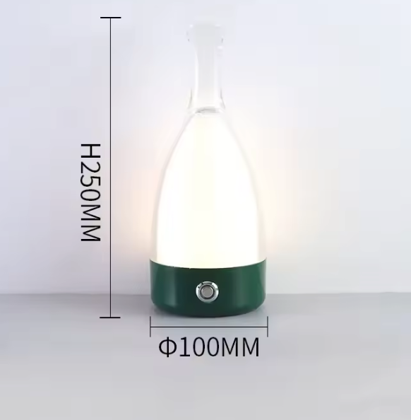 Rechargeable Wine Bottle Night Light – Decorative LED Table Lamp with Touch Control