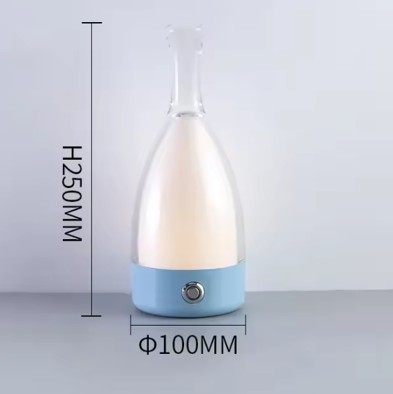 Rechargeable Wine Bottle Night Light – Decorative LED Table Lamp with Touch Control