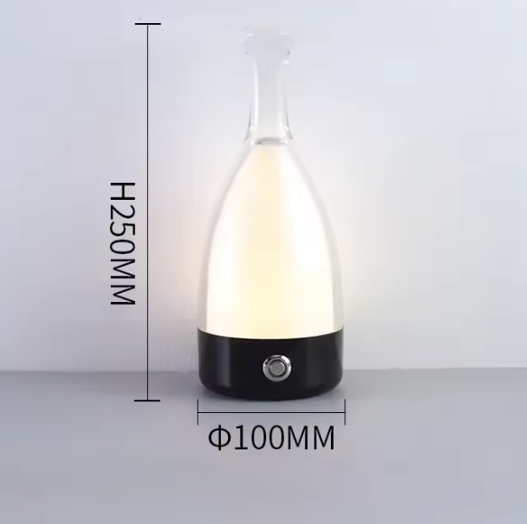 Rechargeable Wine Bottle Night Light – Decorative LED Table Lamp with Touch Control