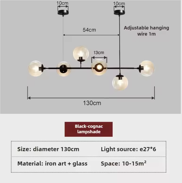 Orb Glass Globe Pendant Light – Modern Multi-Globe Hanging Lamp