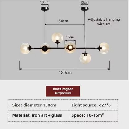Orb Glass Globe Pendant Light – Modern Multi-Globe Hanging Lamp