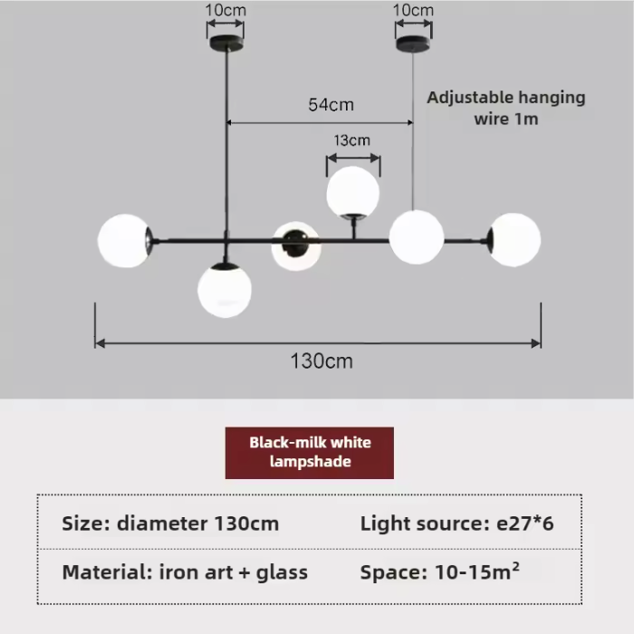 Orb Glass Globe Pendant Light – Modern Multi-Globe Hanging Lamp