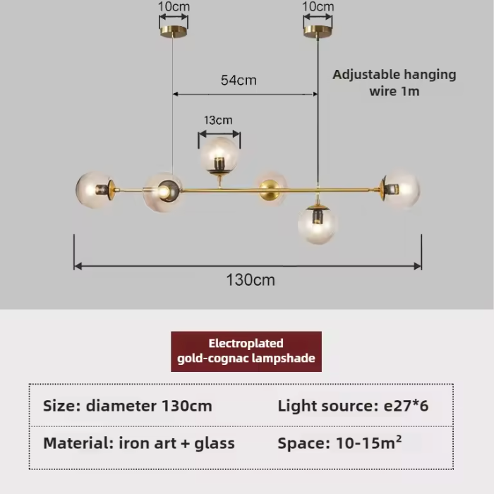 Orb Glass Globe Pendant Light – Modern Multi-Globe Hanging Lamp