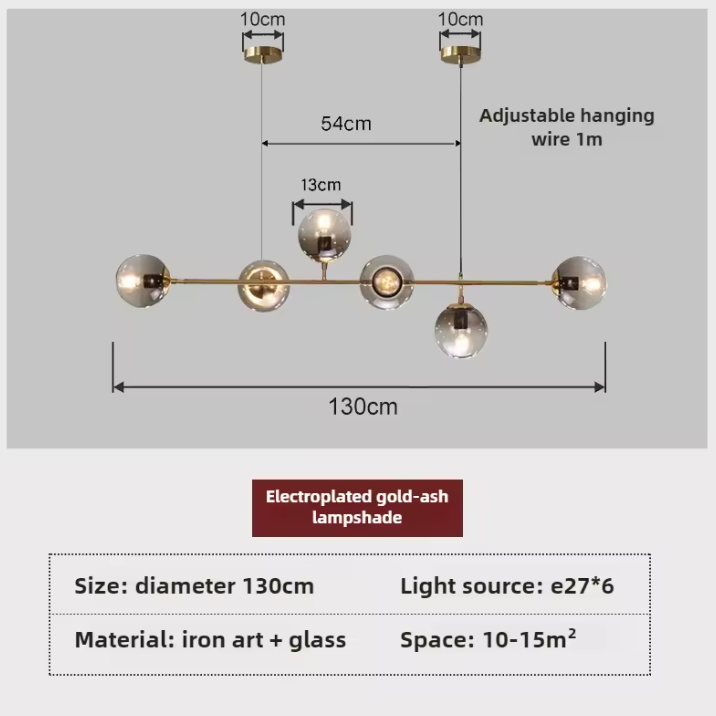 Orb Glass Globe Pendant Light – Modern Multi-Globe Hanging Lamp