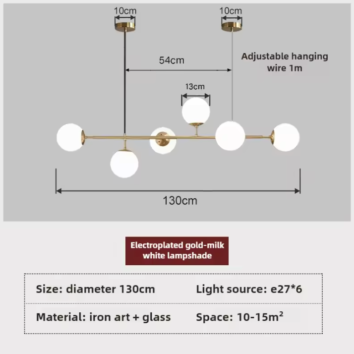 Orb Glass Globe Pendant Light – Modern Multi-Globe Hanging Lamp