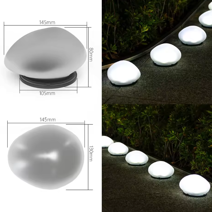 StoneGlow Solar Garden Light – Waterproof Pebble Outdoor Lamp | Decorative LED Lighting for Gardens & Patios