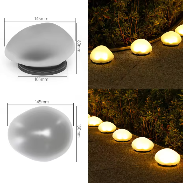 StoneGlow Solar Garden Light – Waterproof Pebble Outdoor Lamp | Decorative LED Lighting for Gardens & Patios