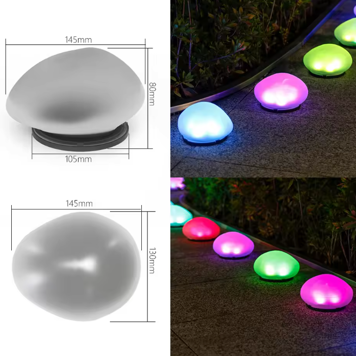 StoneGlow Solar Garden Light – Waterproof Pebble Outdoor Lamp | Decorative LED Lighting for Gardens & Patios