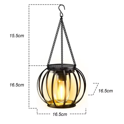 Solastra Lantern Light – Solar LED Garden Lantern | Decorative Outdoor Hanging Light with Warm Ambient Glow