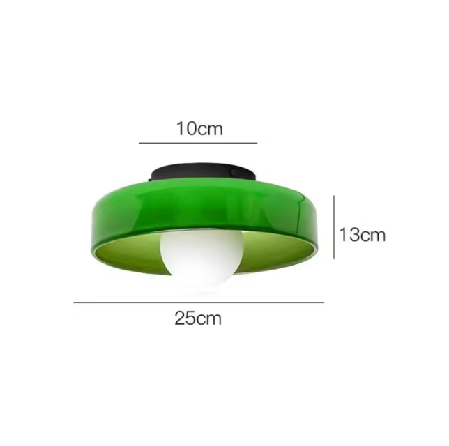 Orbessa Round Ceiling Light – Modern Glass Flush Mount Lamp | Minimalist Interior Lighting for Contemporary Spaces