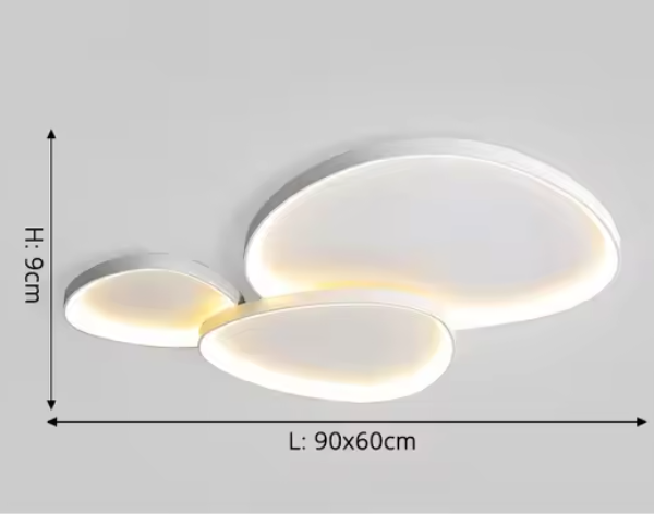 DEWY Ceiling Light – Artistic Three-Part LED Ceiling Lamp | Modern Sculptural Ambient Lighting