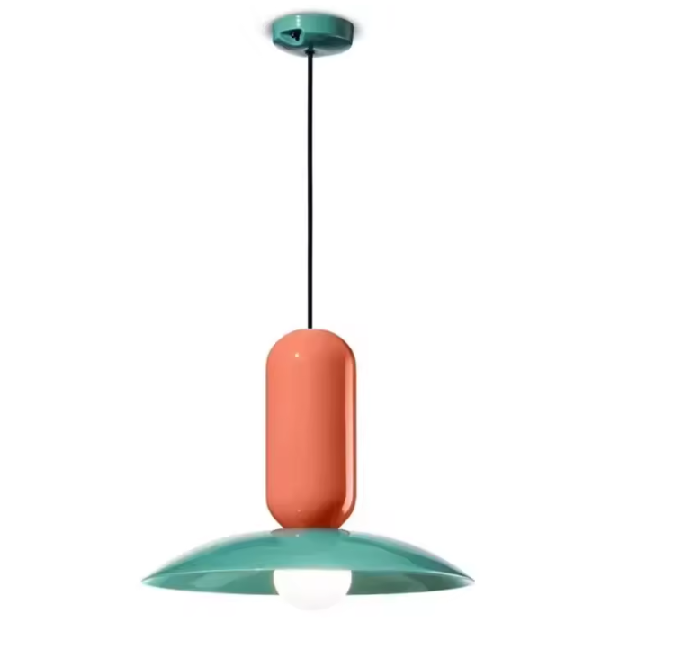 Macaron Frisbee Pendant Light – Playful Modern Hanging Lamp | Colourful Scandinavian Ceiling Lighting