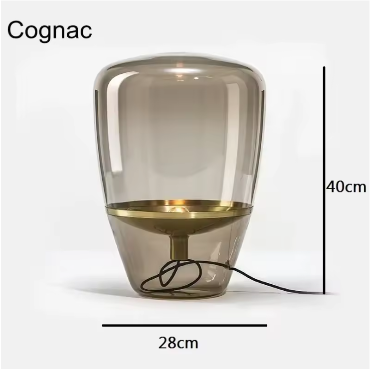 AuroraGlow – Nordic Designer Glass Table Lamp