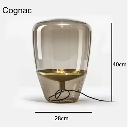 AuroraGlow – Nordic Designer Glass Table Lamp
