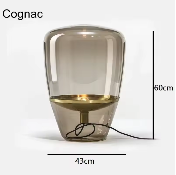 AuroraGlow – Nordic Designer Glass Table Lamp