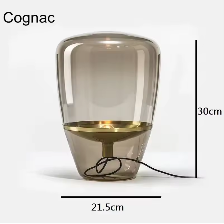 AuroraGlow – Nordic Designer Glass Table Lamp
