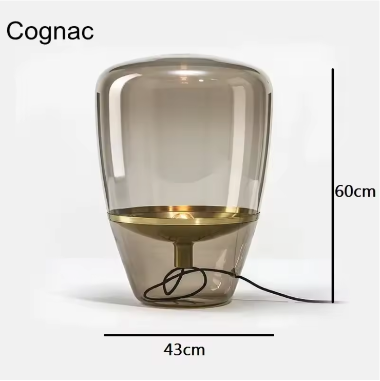 AuroraGlow – Nordic Designer Glass Table Lamp