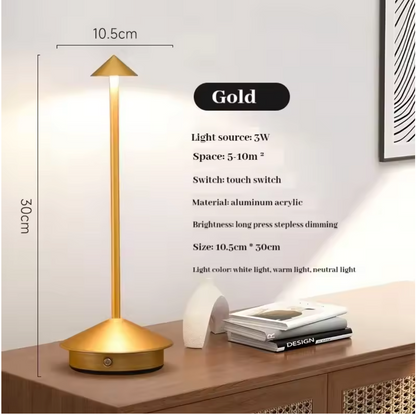 LumaTouch – Rechargeable LED Table Lamp with Stepless Dimming