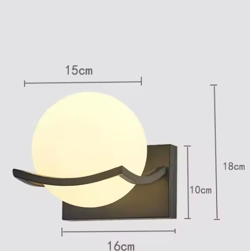 Lunara Glass LED Wall Light – Contemporary Designer Sconce | Modern Ambient Lighting