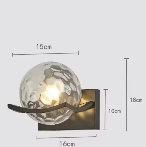Lunara Glass LED Wall Light – Contemporary Designer Sconce | Modern Ambient Lighting