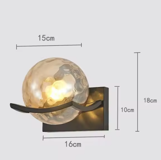 Lunara Glass LED Wall Light – Contemporary Designer Sconce | Modern Ambient Lighting