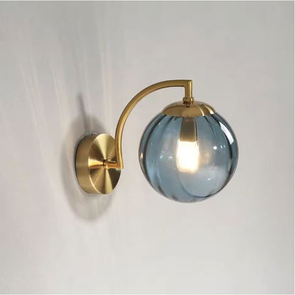 LustreGlow LED Wall Light – Luxury Glass Sconce | Dimmable Designer Accent Lighting