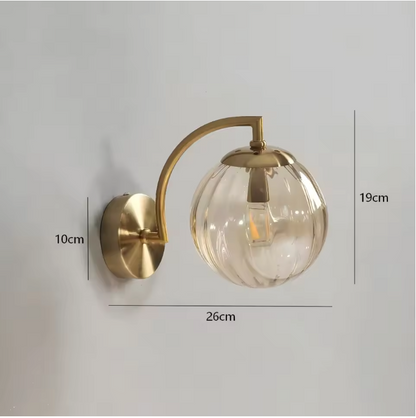 LustreGlow LED Wall Light – Luxury Glass Sconce | Dimmable Designer Accent Lighting