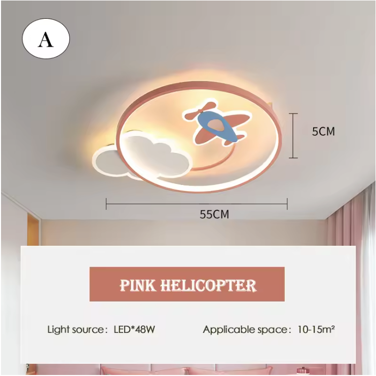 Pastelune LED Ceiling Light – Dimmable Kids Ceiling Lamp | Soft Ambient Lighting for Children's Spaces